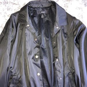 Black windbreaker